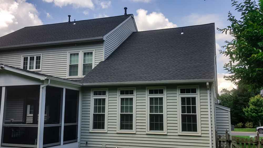Perfectly installed asphalt shingle roof in Chantilly by AWS Restorations