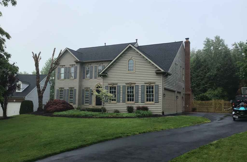 new installed asphalt shingle roofing Chantilly AWS Restorations