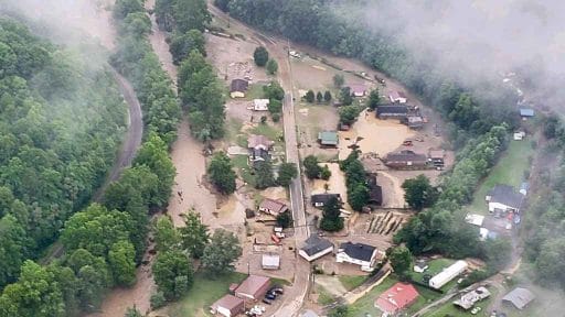 violent flood Virginia